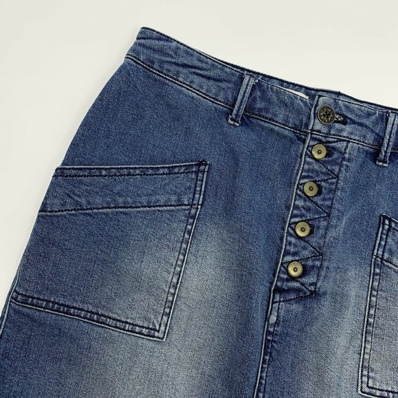 Pilcro and the Letterpress Denim Pencil Skirt - Picture 4 of 9